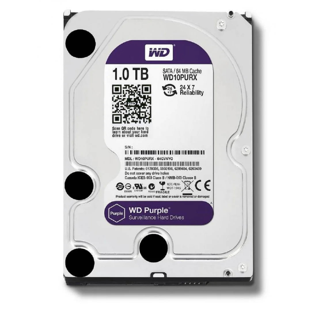 HDD WD Purple, 1TB, 5400RPM, SATA III-Dexter Computer