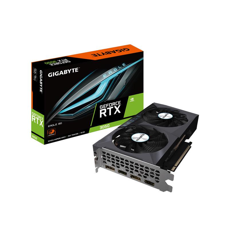 Placa video GIGABYTE GeForce RTX 3050 EAGLE LHR 8GB GDDR6 128-bit-Dexter Computer