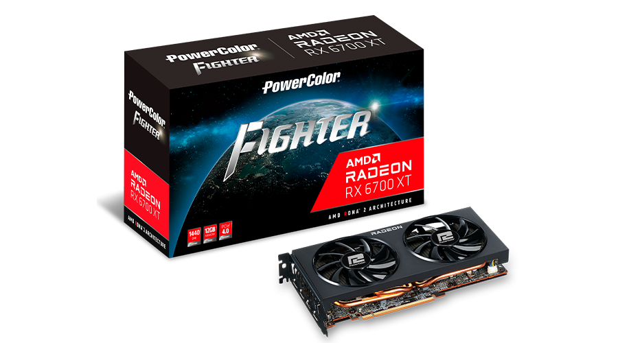 Placa video PowerColor Fighter AMD Radeon RX 6700 XT 12GB GDDR6-Dexter Computer