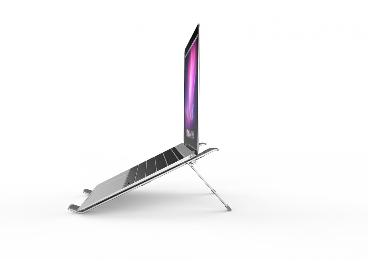Suport laptop Serioux, SRXNCPU2, material aluminiu, dimensiune deschisă: 190x250x4mm,dimensiune pliată: 60 x 250 x 4mm, grosime: 4mm, greutate: 180g, dimensiune compatibilă: până la 15.6 