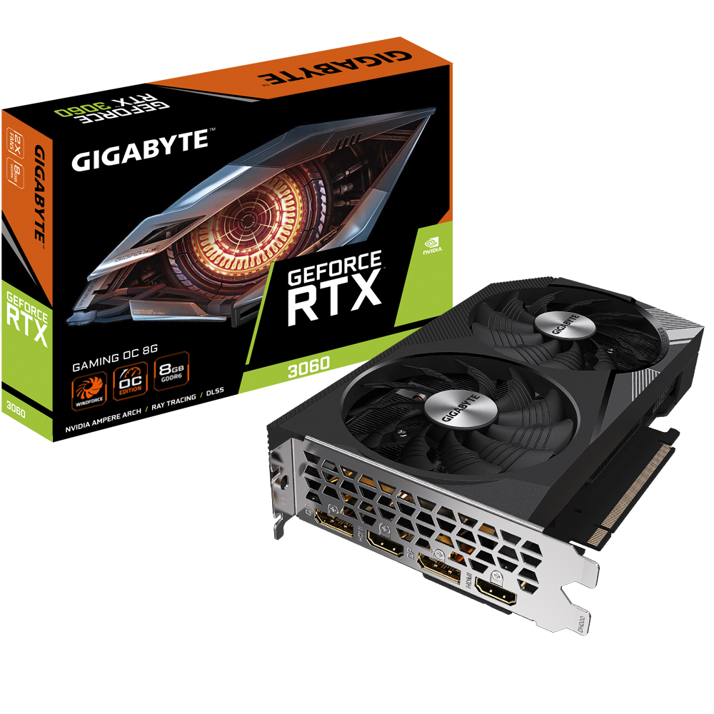 Placa video Gigabyte GeForce RTX 3060 GAMING OC 8G-Dexter Computer