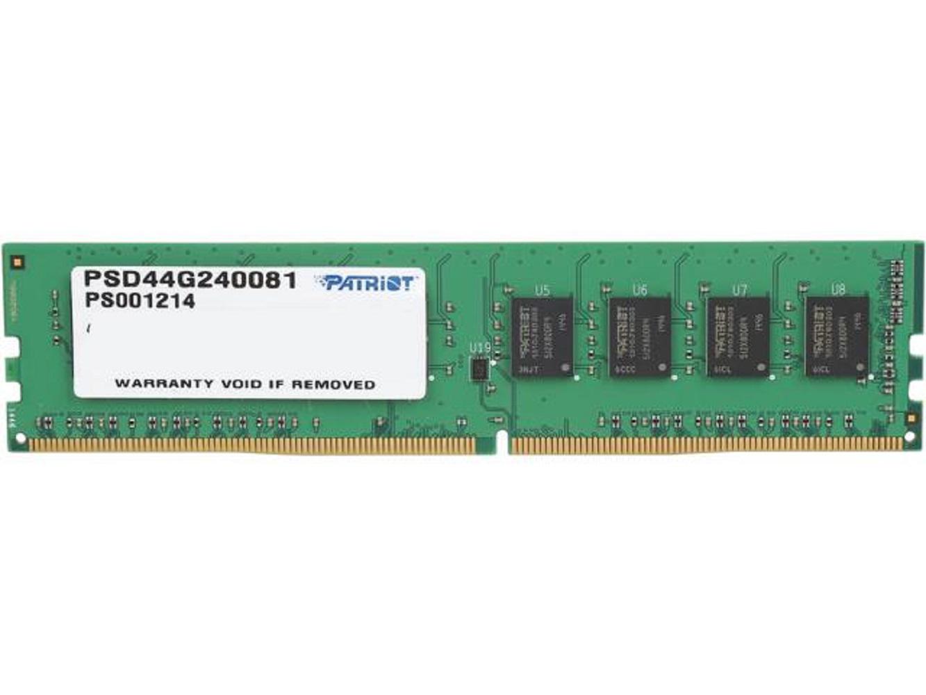Memorie RAM Patriot, DIMM, DDR4, 4GB, CL 17, 2400MHz-Dexter Computer