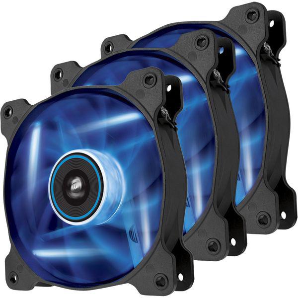 Ventilator / radiator carcasa Corsair AF120 LED Low Noise Cooling Fan, 120mm, Triple Pack, Blue-Dexter Computer