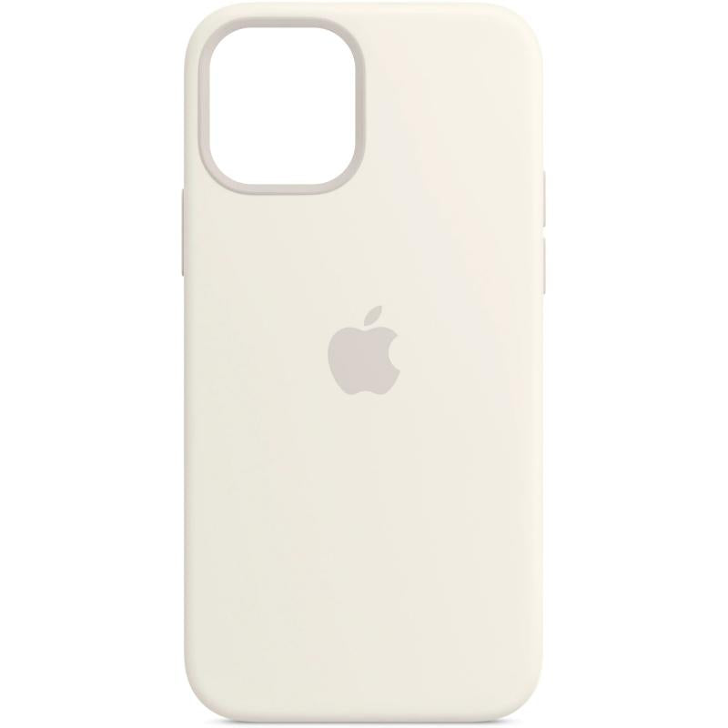 Apple iPhone 12/12 Pro Silicone Case with MagSafe - White-Dexter Computer