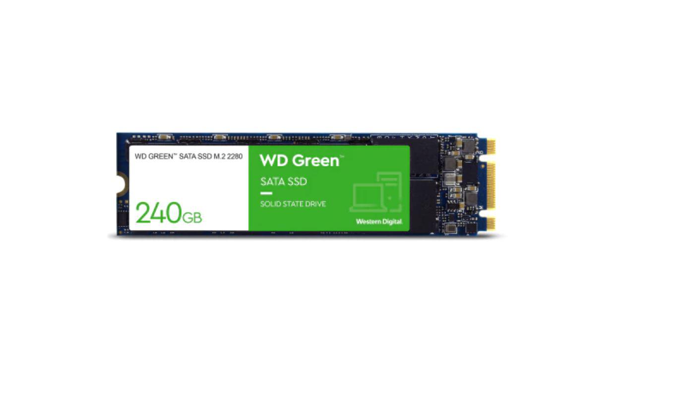 SSD WD, 240GB, Green, M.2, 6 Gb/s, 7mm, 2.5, R/W speed: up to 540MBs/465MBs-Dexter Computer