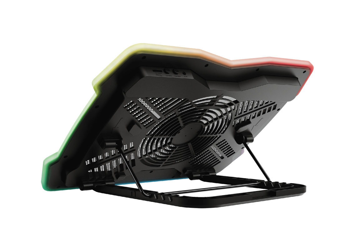 Stand racire Laptop Trust GXT 1126 Aura Multicolour-illuminated, negru-Dexter Computer