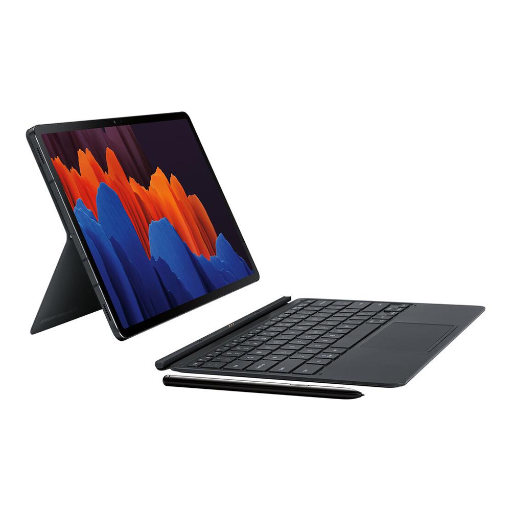 SAMSUNG TAB S7+ Bookcover Keyboard (incl. TrackPad and Pen compartment) Black-Dexter Computer