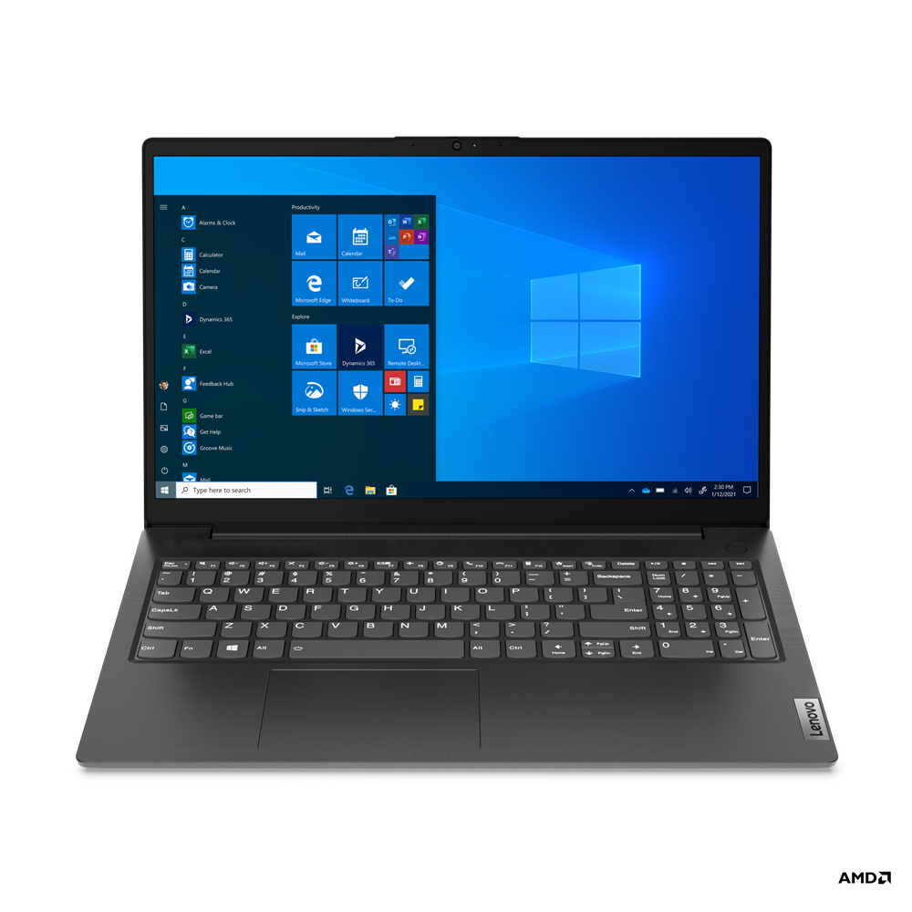 Laptop Lenovo 15.6'' V15 G2 ALC, FHD, Procesor AMD Ryzen™ 7 5700U (8M Cache, up to 4.3 GHz), 8GB DDR4, 512GB SSD, Radeon, No OS, Black-Dexter Computer